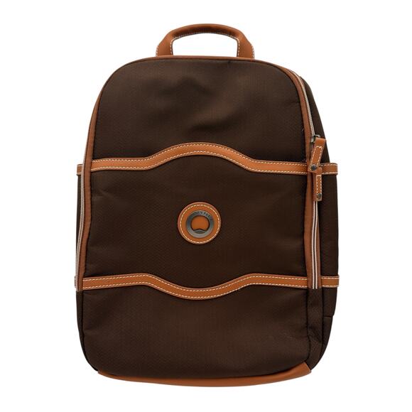 Delsey Paris Brown Chatalet Air 2 Angora Backpack - Picture 1 of 7
